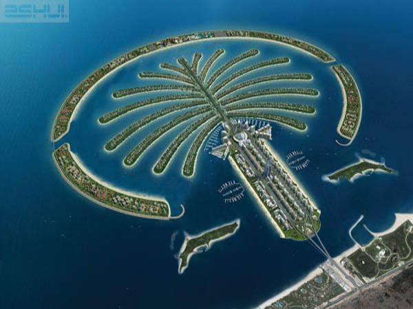 Đảo cây cọ, Dubai Dự án xây dựng đảo Palm Jumeirah trị giá 14 tỷ USD. Đảo mang hình dáng của 2 cây cọ, góp phần khẳng định vị trí của Dubai là điểm đến du lịch hàng đầu trên thế giới. Quần đảo cây cọ có khoảng 60 khách sạn sang trọng, 4.000 vila cao cấp, hơn 5.000 căn hộ và nhiều nhà hàng, khu mua sắm, dịch vụ vui chơi giải trí khác. Tuy nhiên giá của nó khá đắt, chỉ có tầng lớp siêu thượng lưu mới có tiền tậu nhà tại đây
